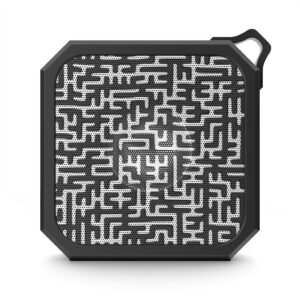 Hype Box Optical Illusion Op Art Crazy Maze Houndstooth Blackwater Outdoor Bluetooth Speaker Gift Idea for Men, Women, Teens